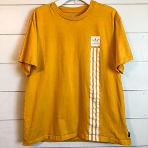 mustard adidas t shirt